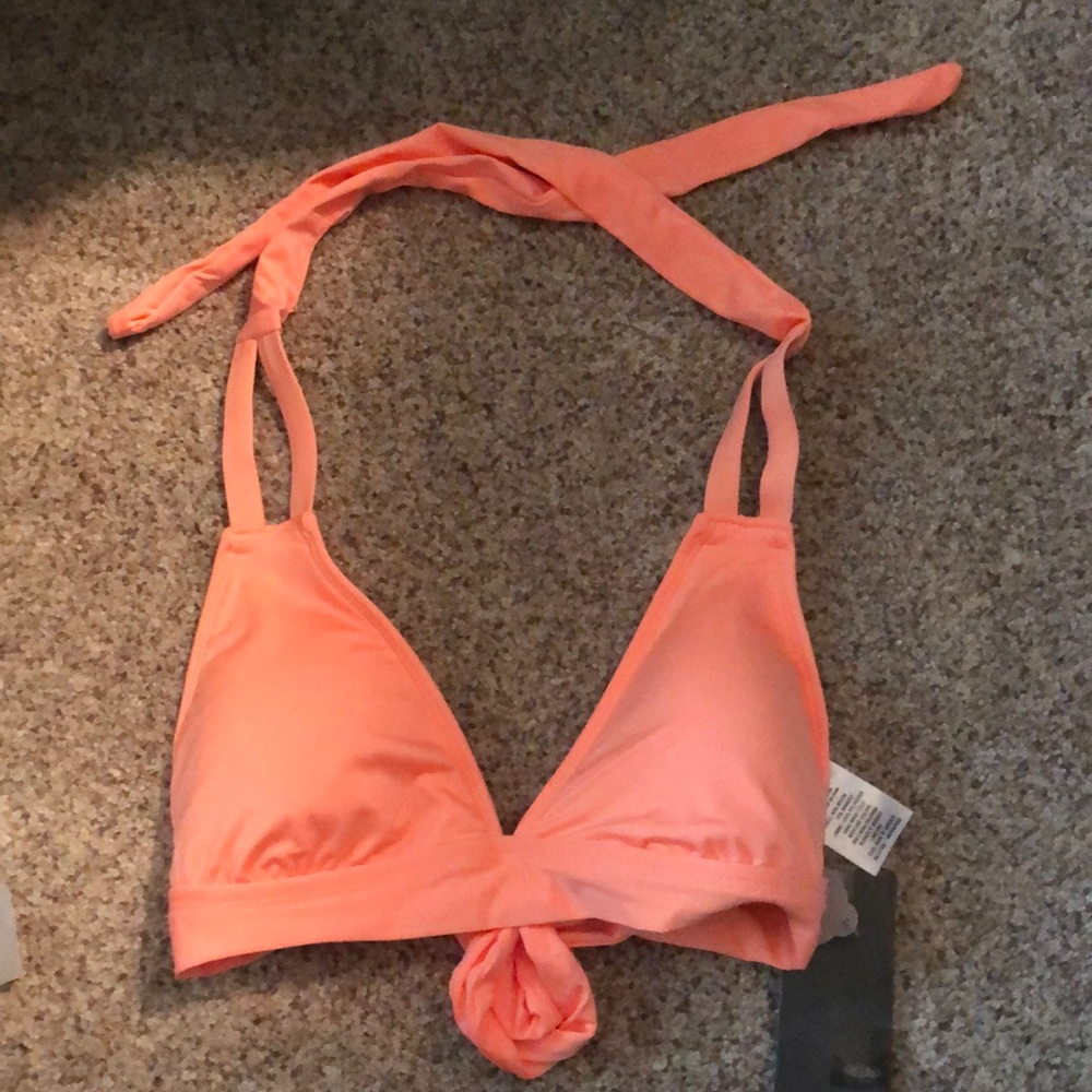 Orange bikini top